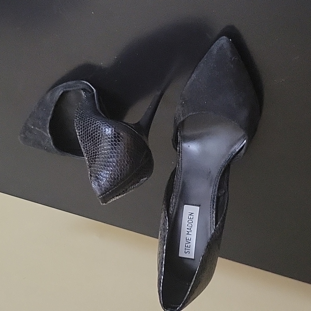 High heel black evening wear real sexy